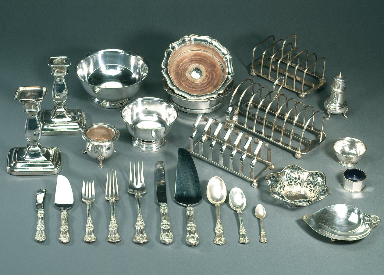 Masa servisi, 19. yüzyıl sonu (gümüş) by Tiffany and Company