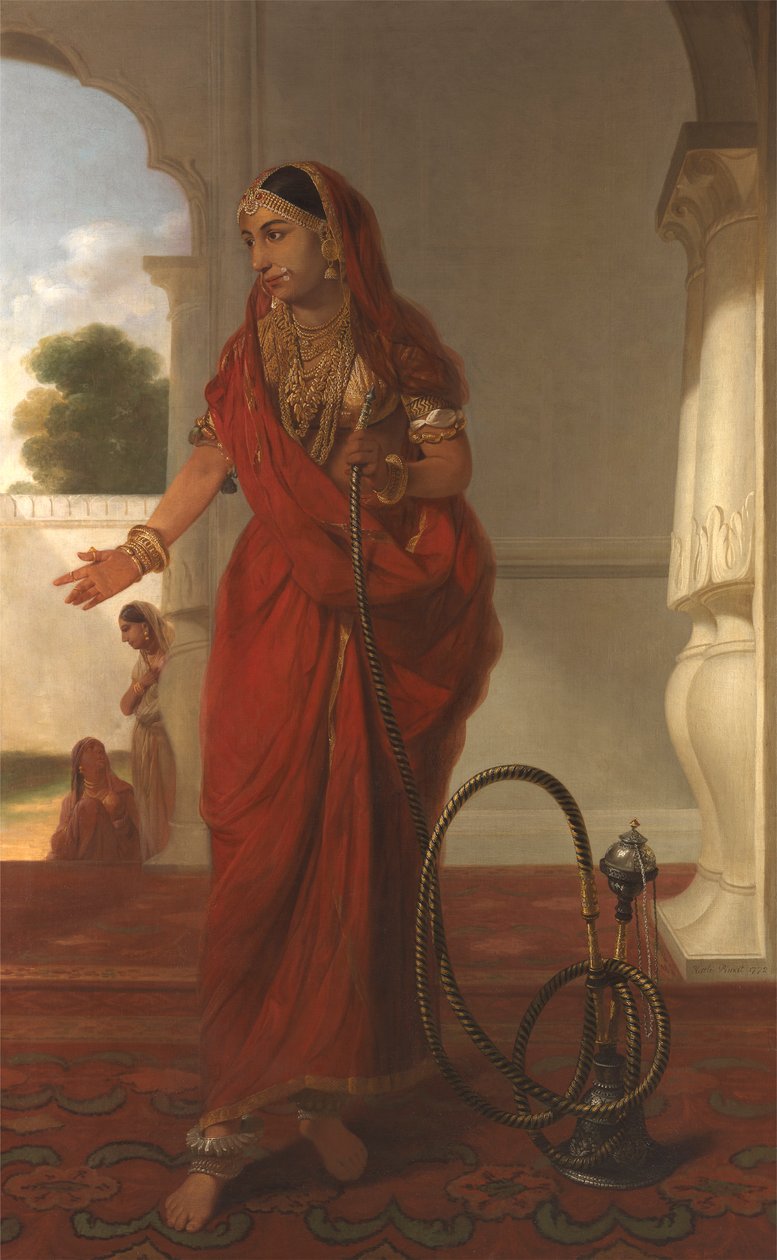 Mahkemenin Kadını, Faizabad, Hindistan by Tilly Kettle