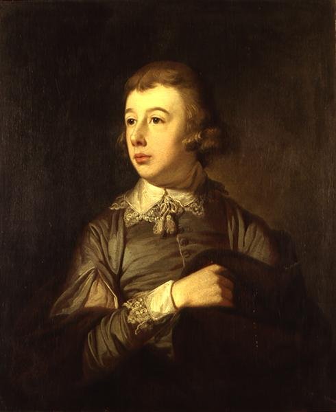 Bir Çocuğun Portresi, William Pitt olduğu söylenen Genç (1759-1806) (gemide petrol) by Tilly Kettle