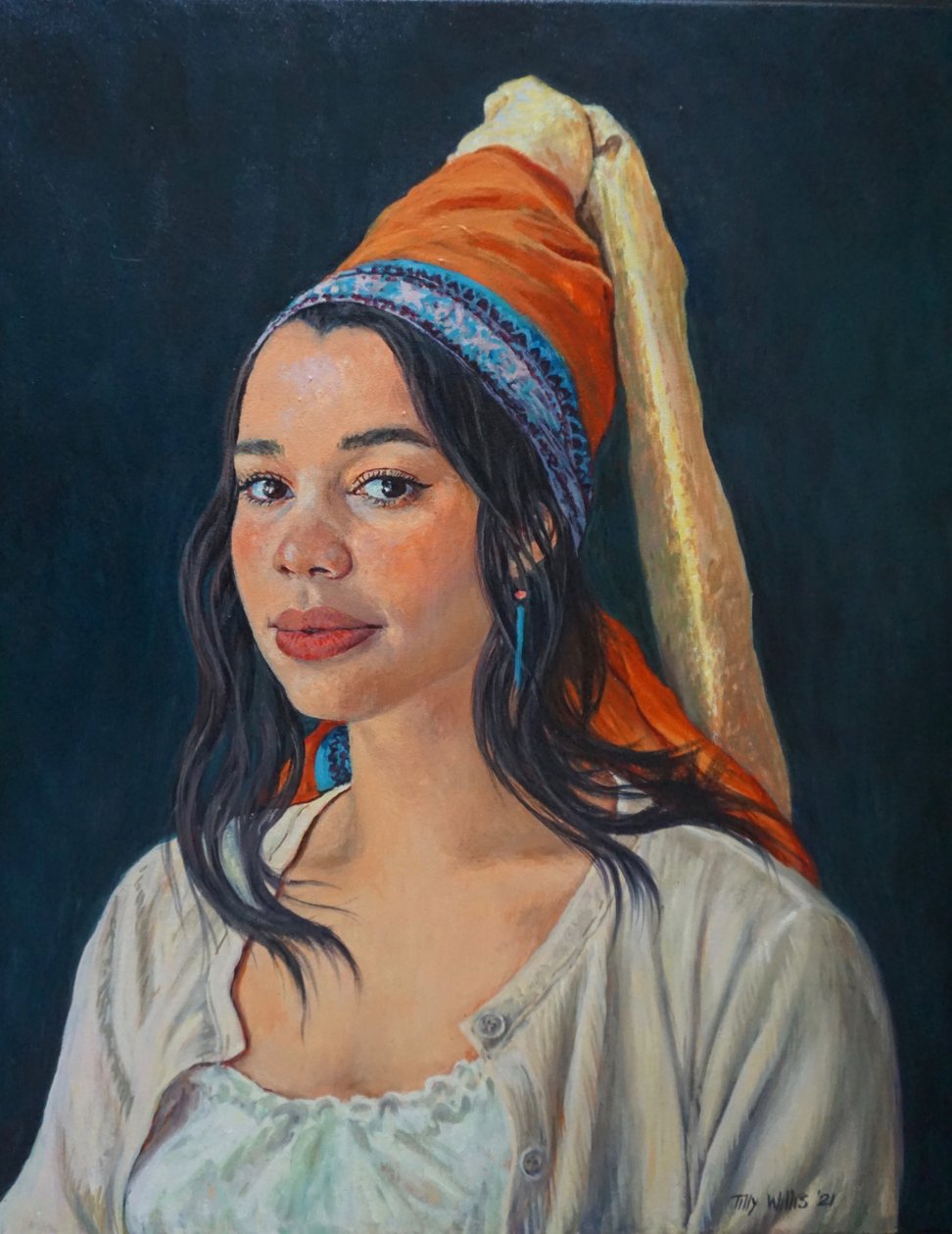 Belinda 2021 (tuval üzerine yağlı boya) by Tilly Willis