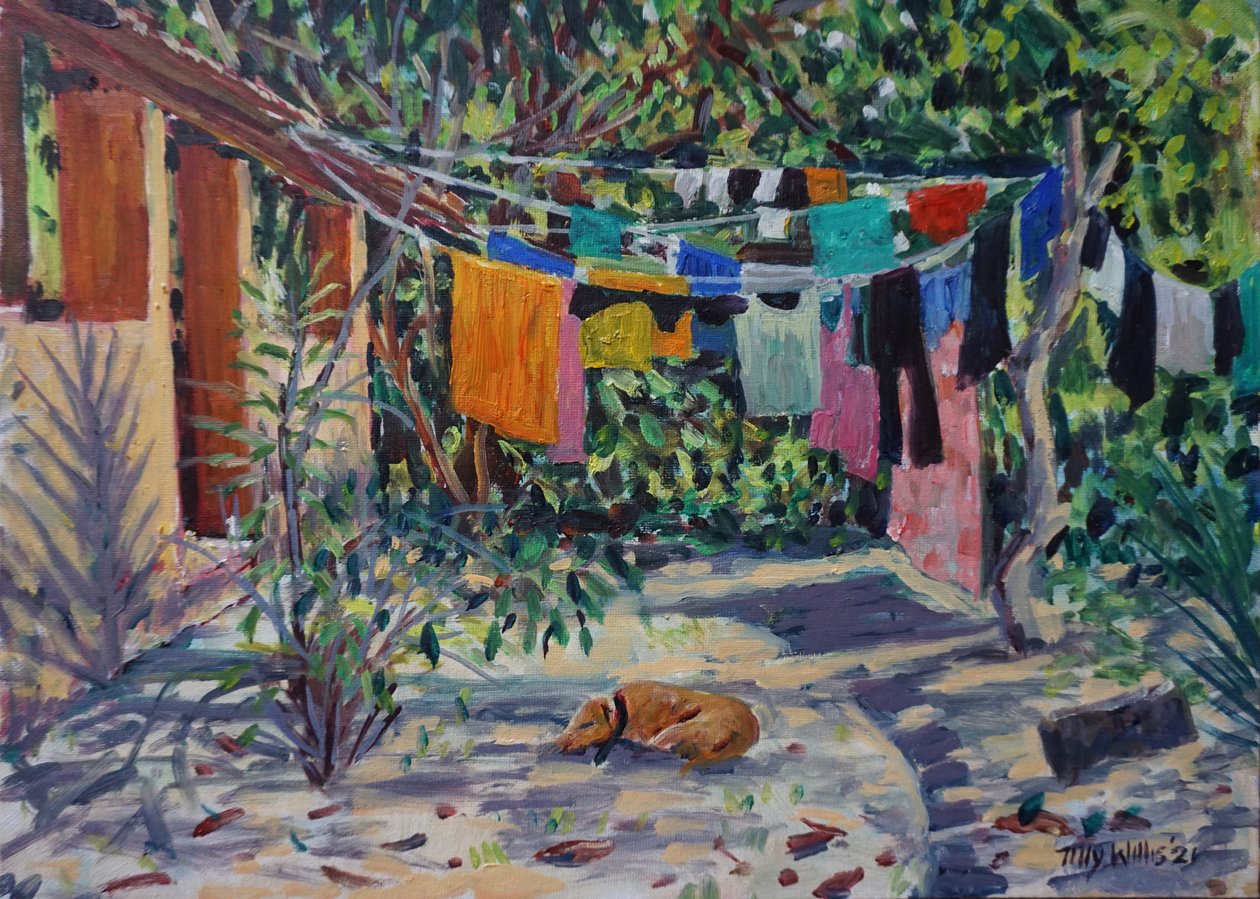Çamaşır Gölgeleri 2021 (petrol) by Tilly Willis