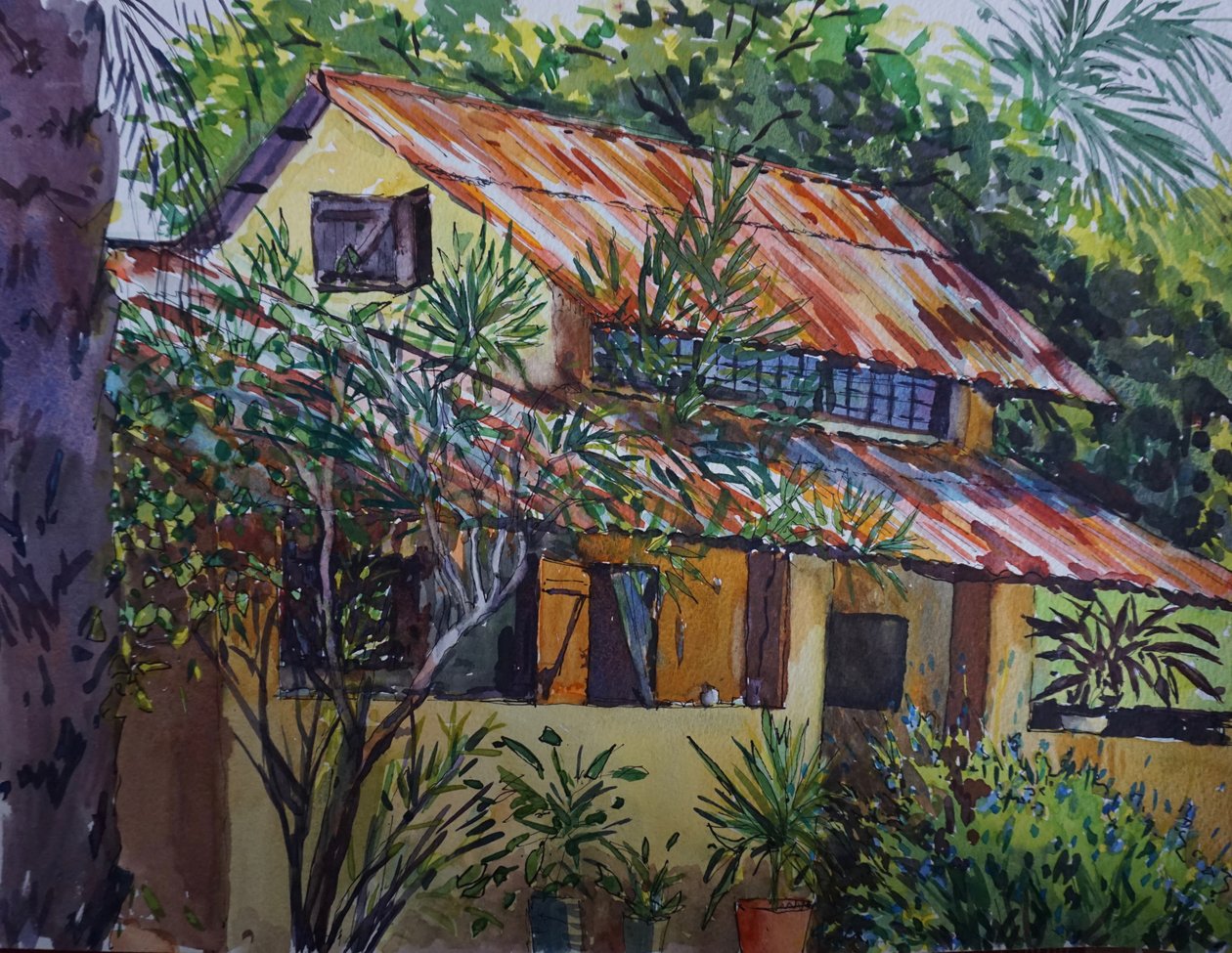 Paslı Çatı 2021 (petrol) by Tilly Willis