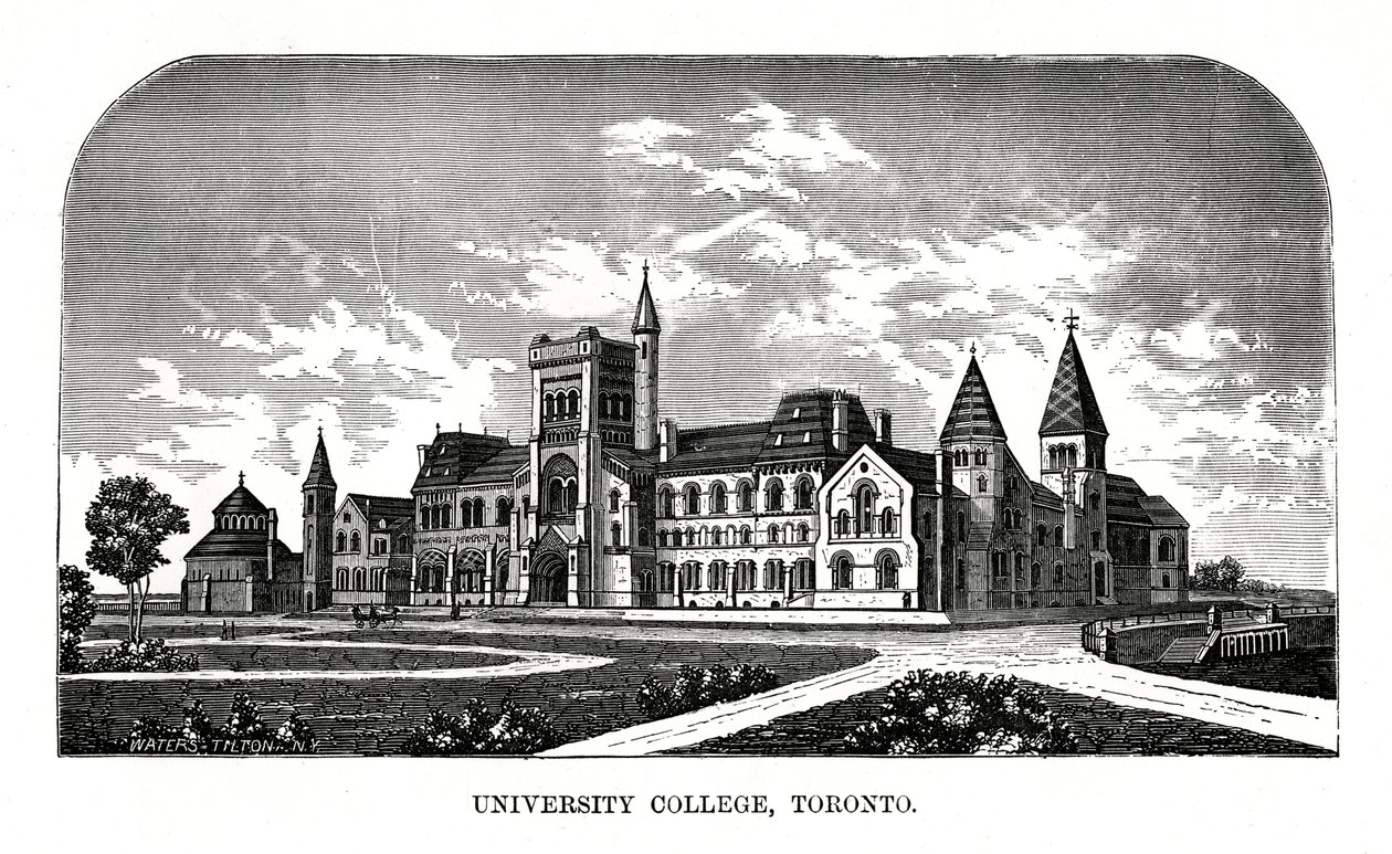 Üniversite Koleji, Toronto, Kanada, 19. yüzyıl by Tilton Waters