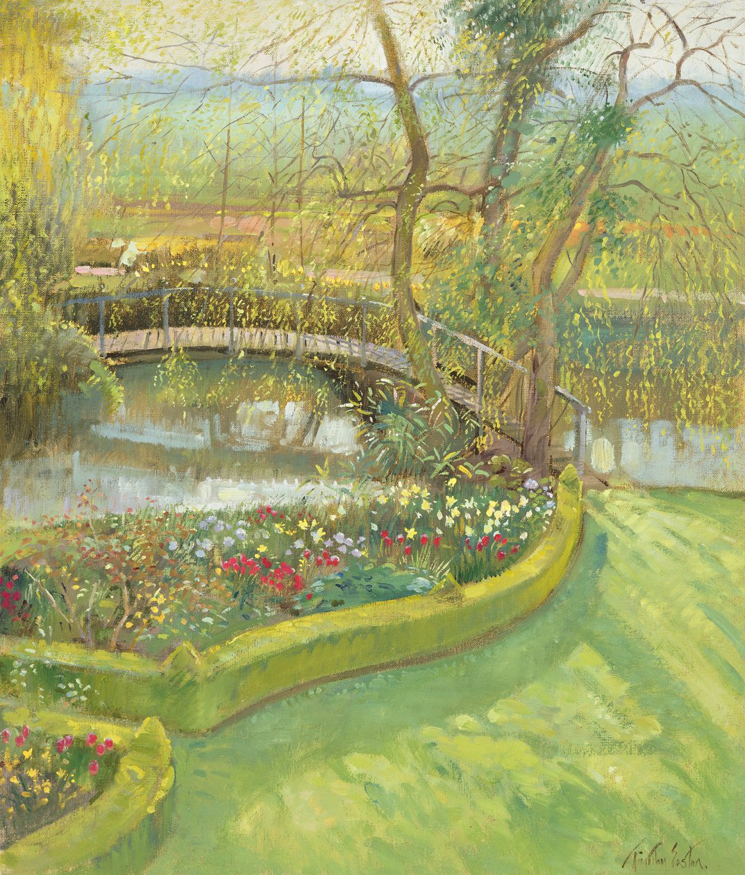 Willow Üzerindeki Köprü, Bedfield by Timothy Easton