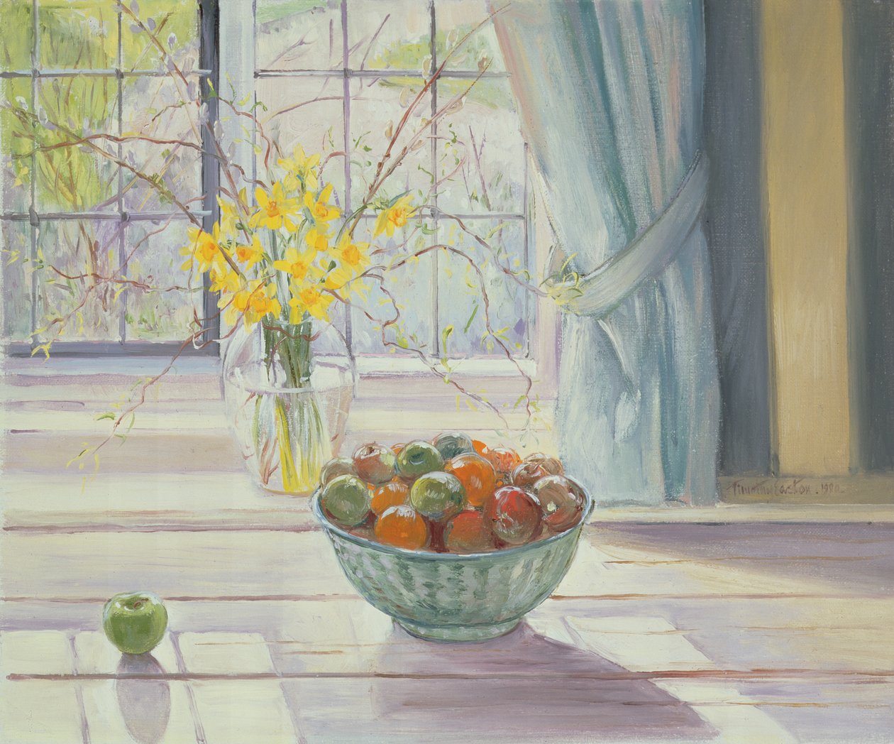 Bahar Çiçekli Meyve Kasesi, 1990 by Timothy Easton