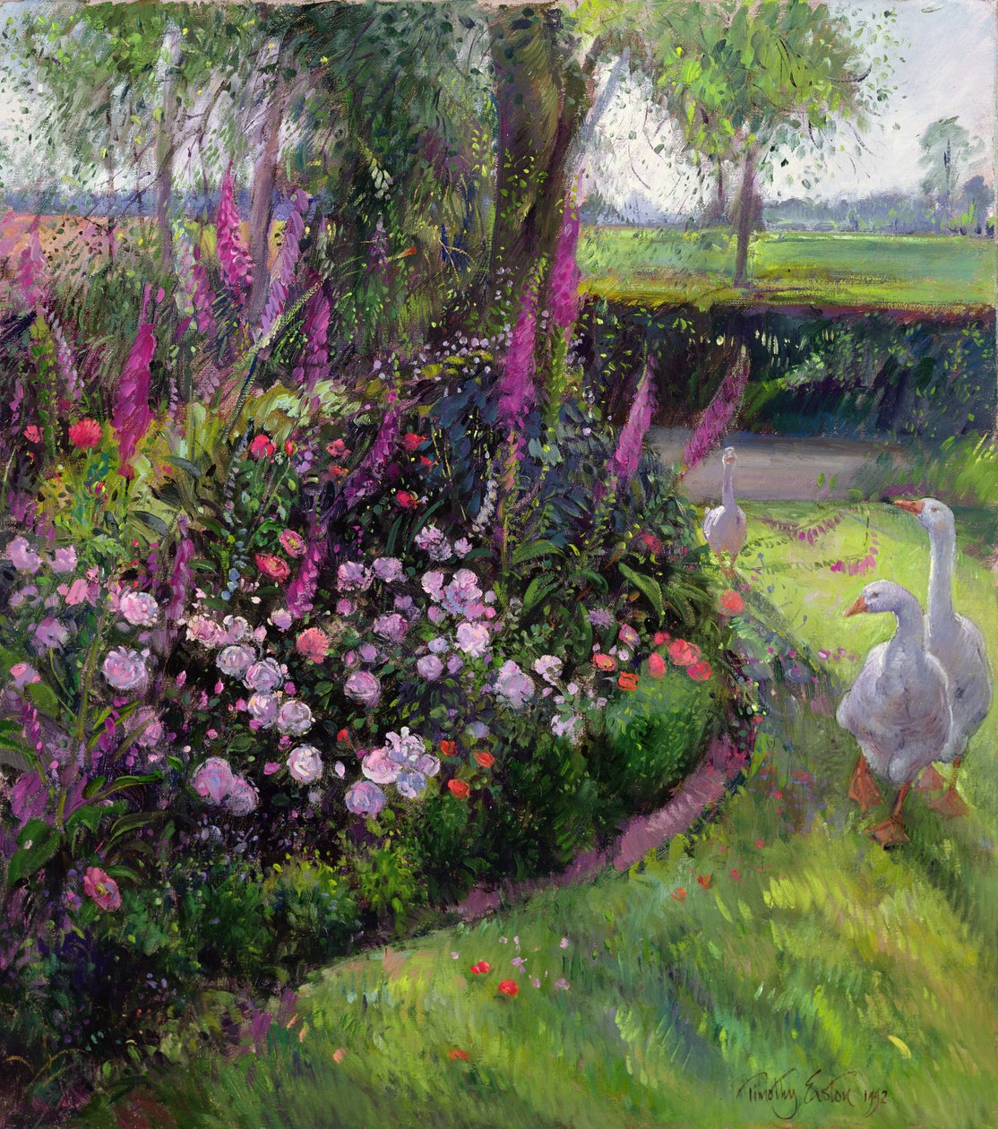 Gül Yatağı ve Kazlar, 1992 by Timothy Easton