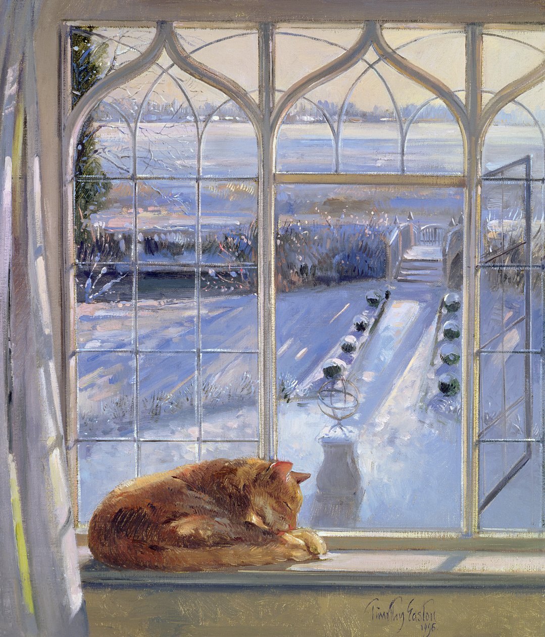 güneş saati ve kedi by Timothy Easton
