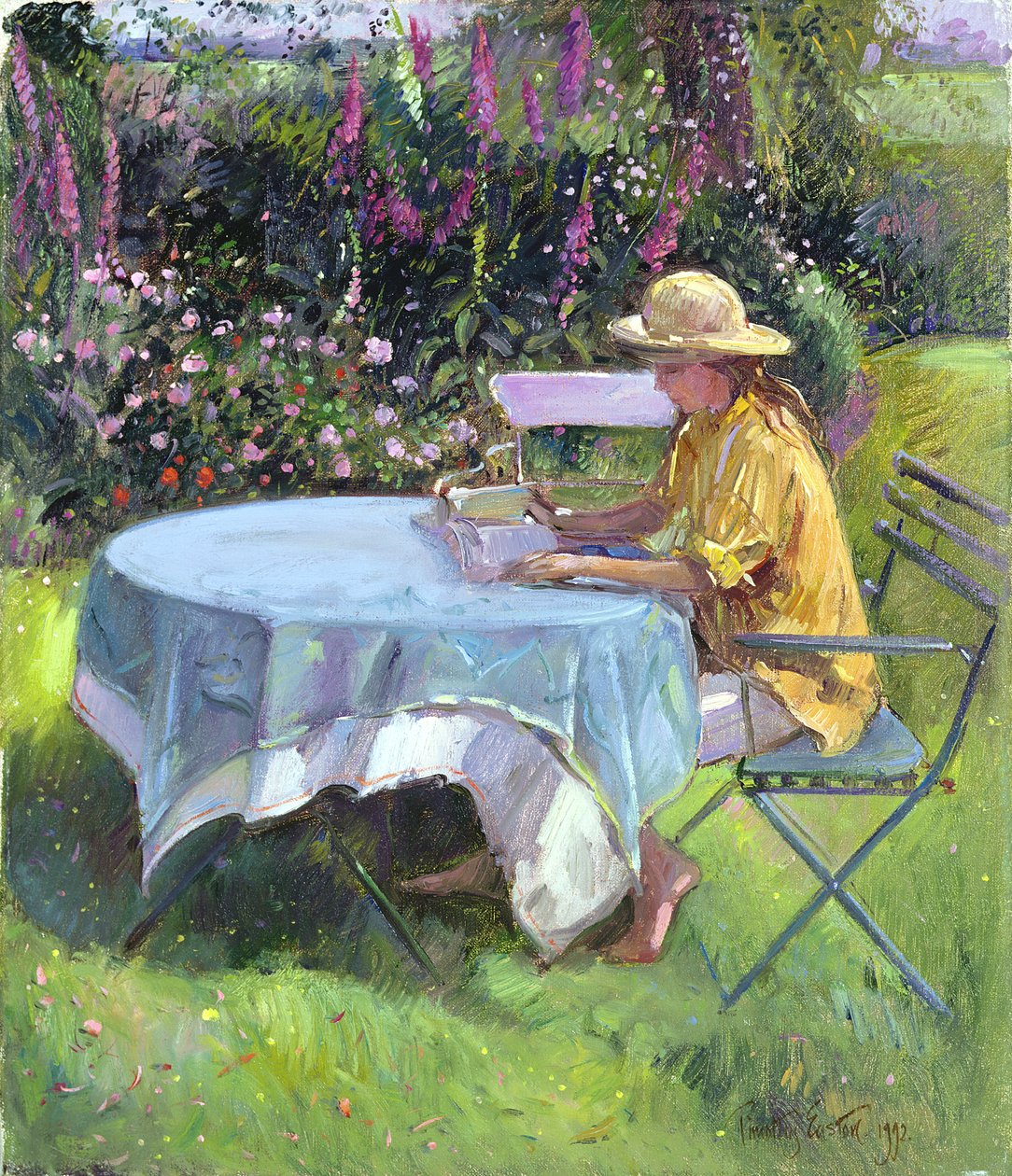 The Morning Read, 1992  by Timothy Easton