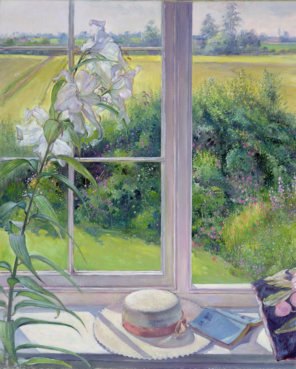 Pencere Koltuğu ve Lily, 1991 by Timothy Easton