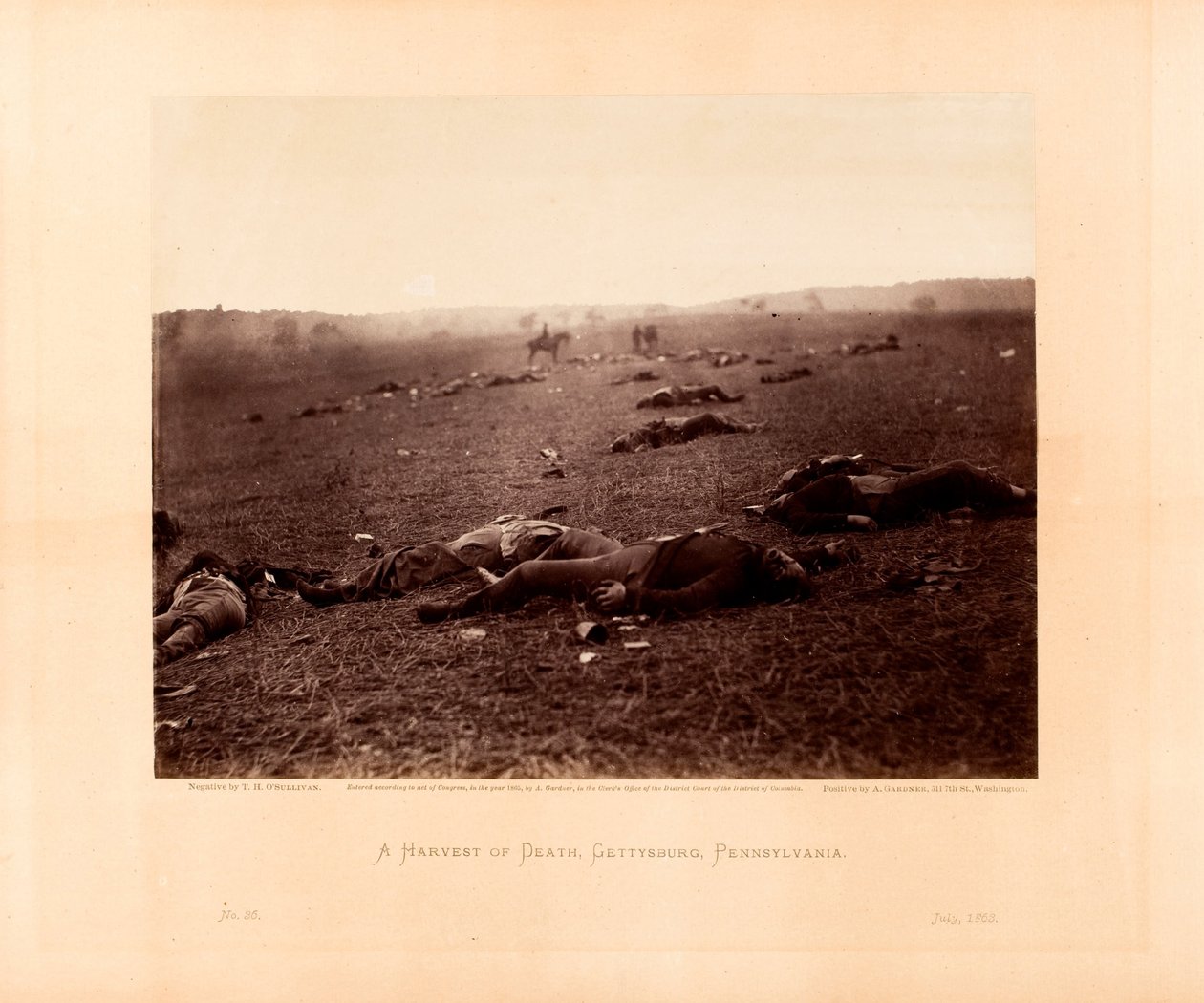 Ölüm Hasadı, Gettysburg, Pensilvanya by Timothy H. OSullivan