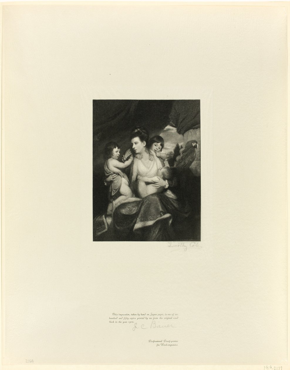 Eski İngiliz Ustalarından Lady Cockburn ve ailesi by Timothy Cole