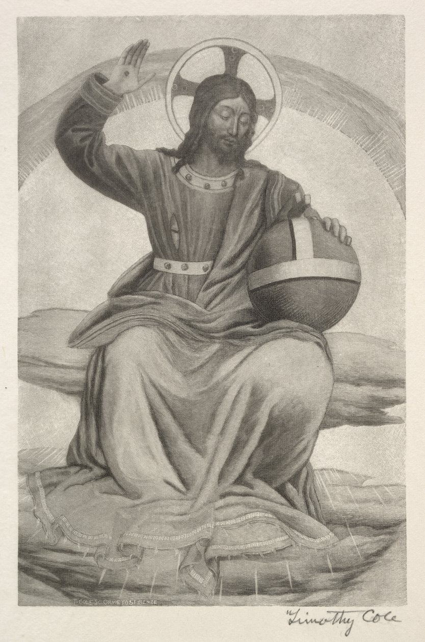 Eski İtalyan Ustalar: İsa Enthroned, 1888-1892. by Timothy Cole