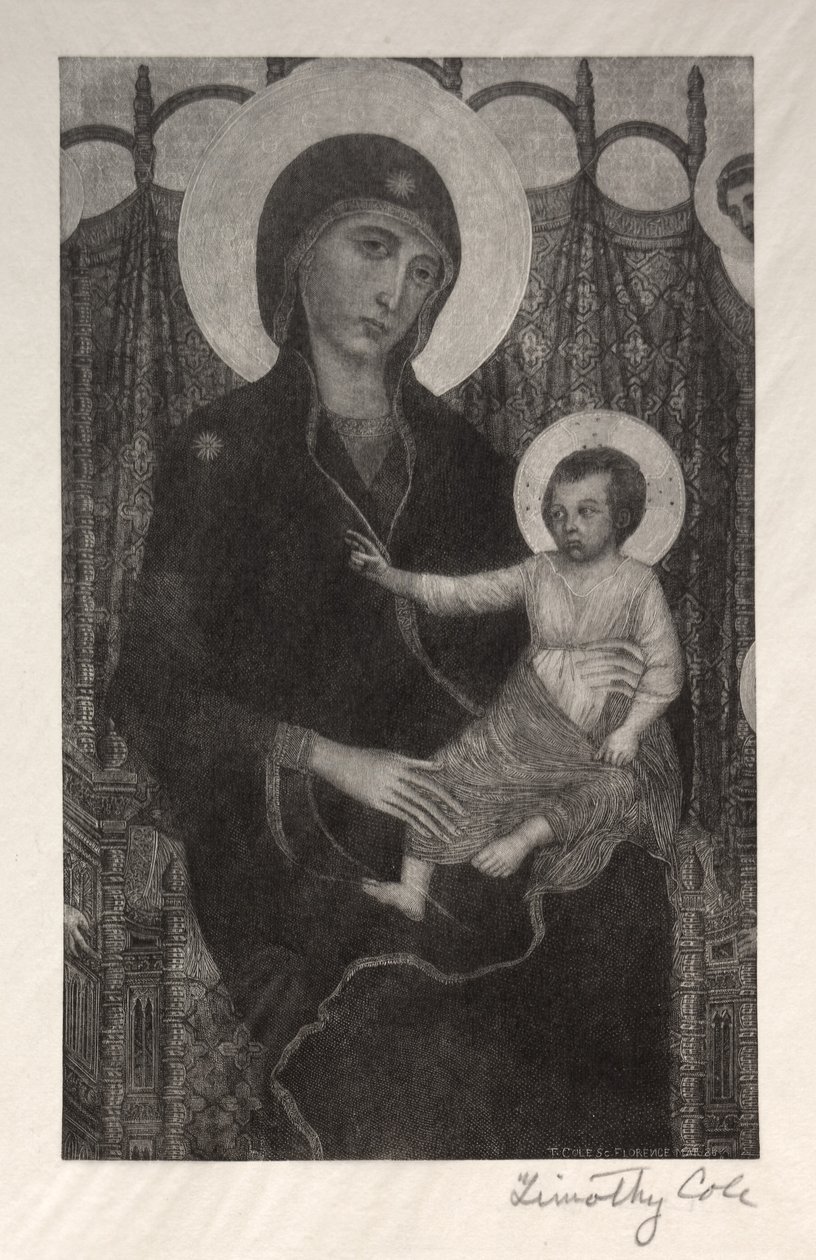Eski İtalyan Ustalar: Madonna ve Çocuk, 1885. by Timothy Cole
