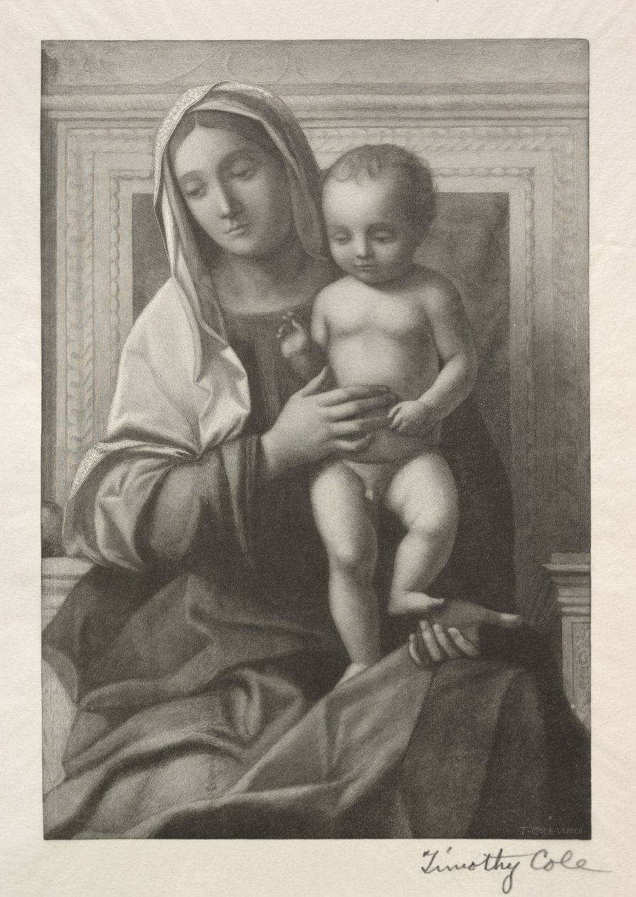 Eski İtalyan Ustalar: Madonna ve Çocuk, 1888-1892. by Timothy Cole