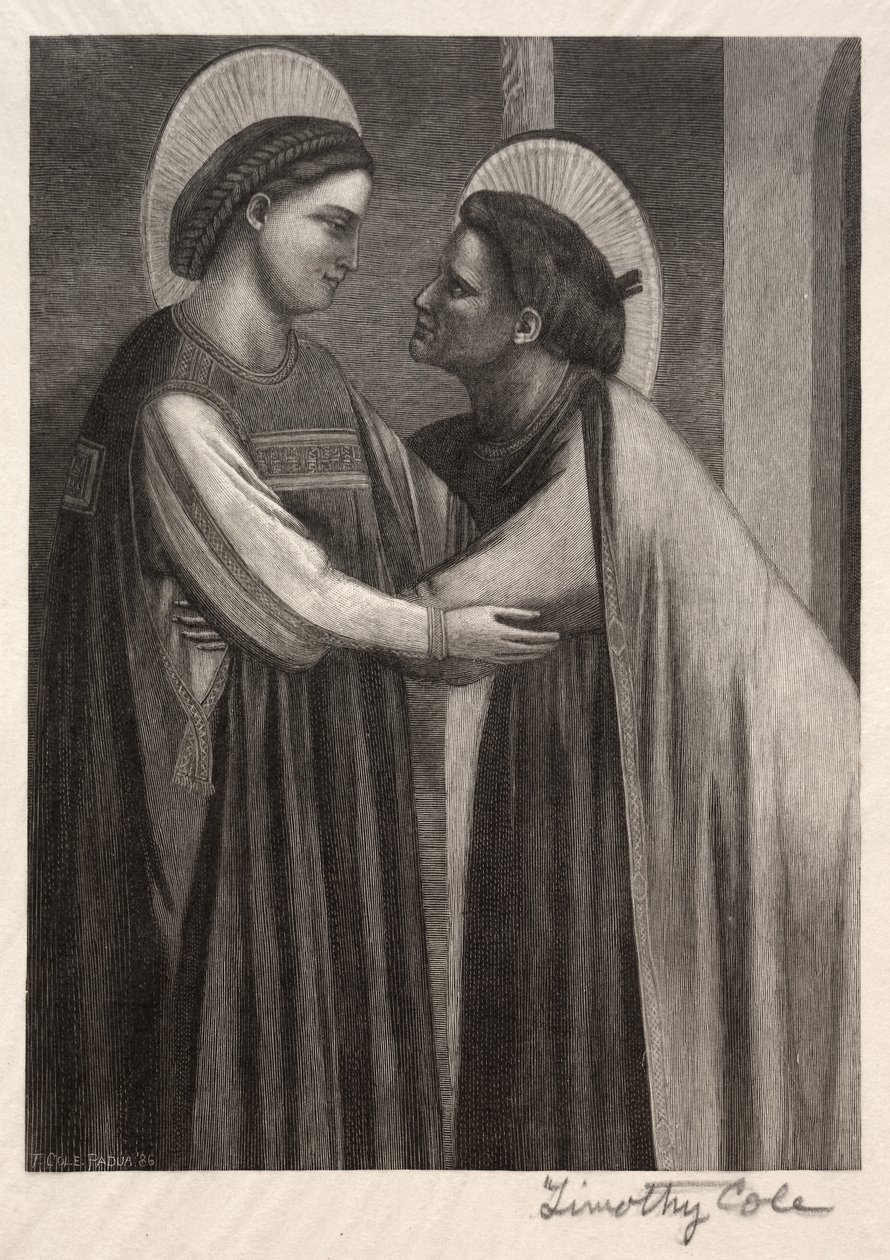 Eski İtalyan Ustalar: Mary ve Elisabeth, 1886. by Timothy Cole