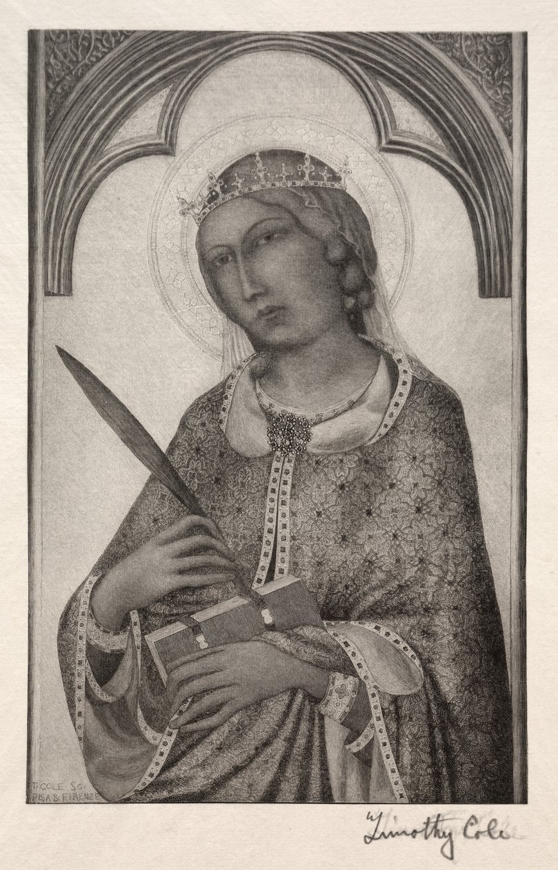 Eski İtalyan Ustalar: İskenderiyeli Aziz Catherine, 1888-1892. by Timothy Cole