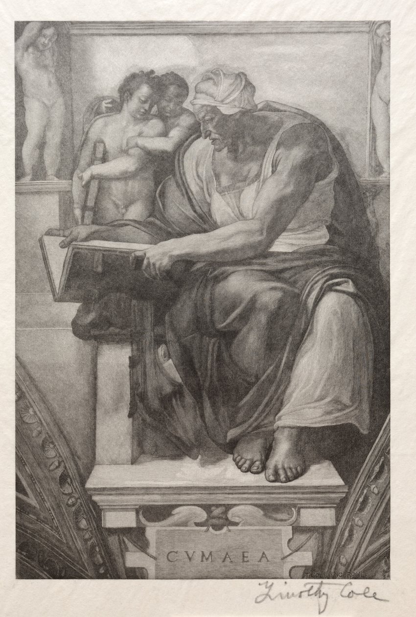 Eski İtalyan Ustalar: Cumaean Sibyl, 1888-1892. by Timothy Cole