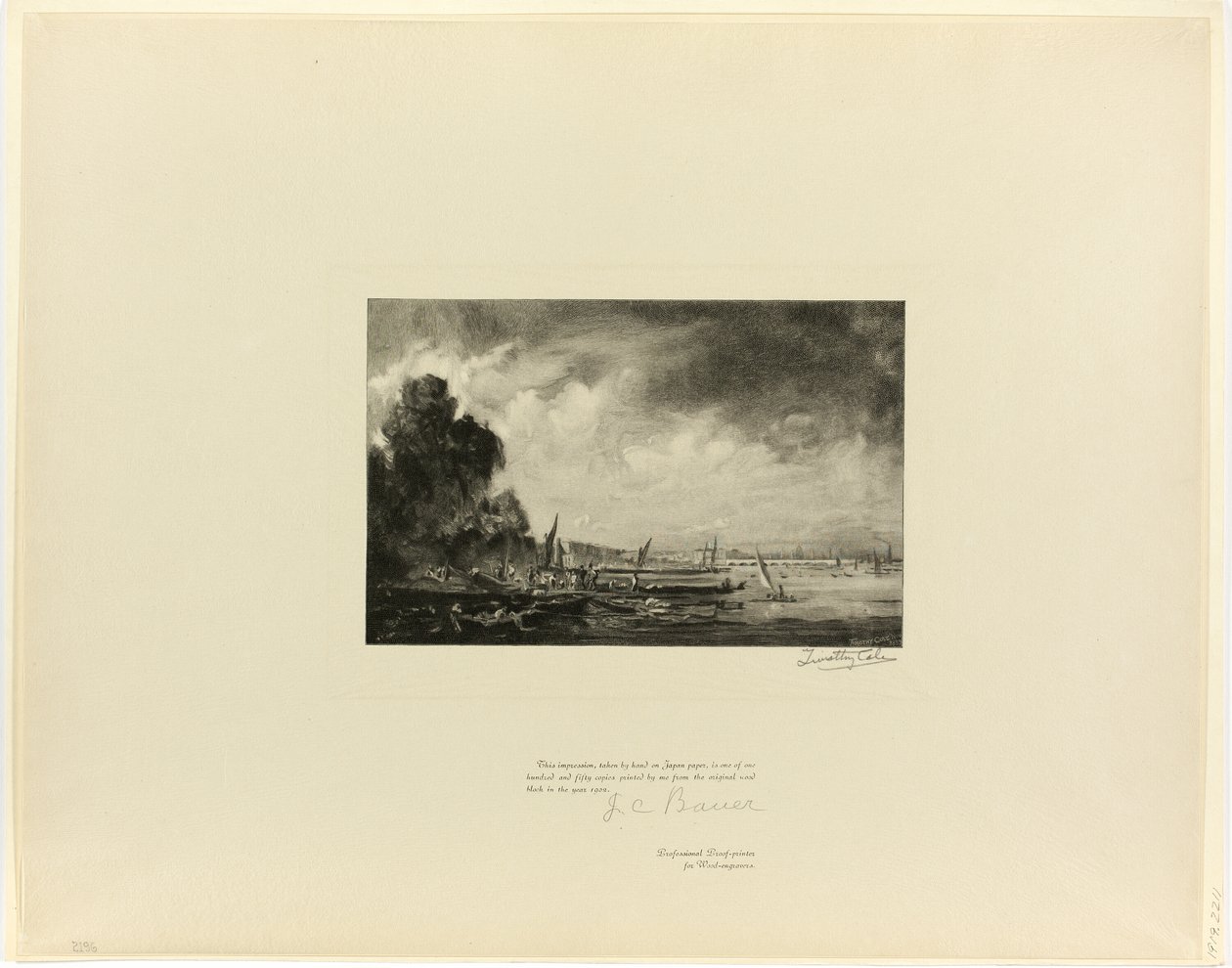 Eski İngiliz Ustalarından Waterloo Köprüsü (bir eskiz), by Timothy Cole