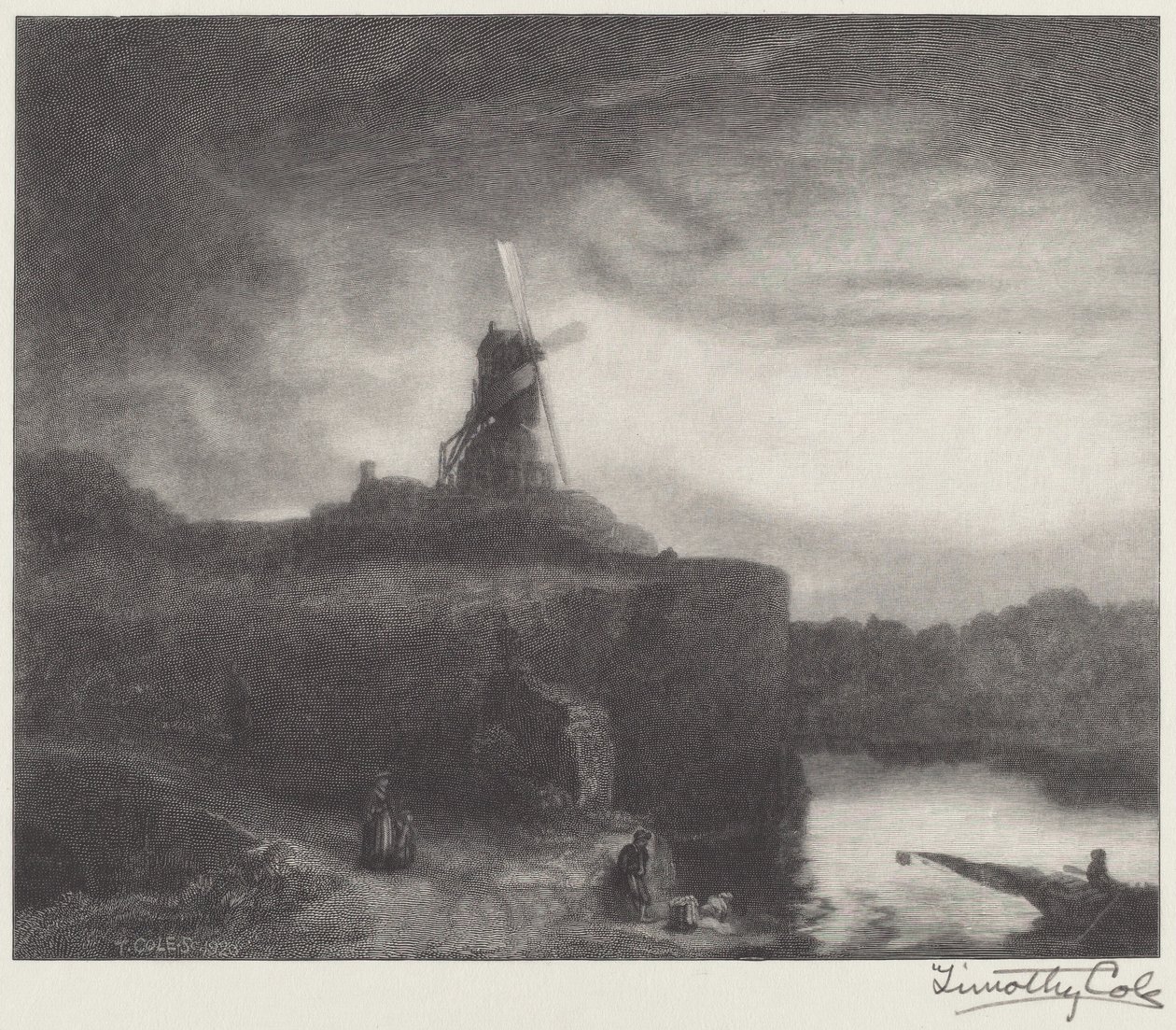 Değirmen by Timothy Cole after Rembrandt van Rijn