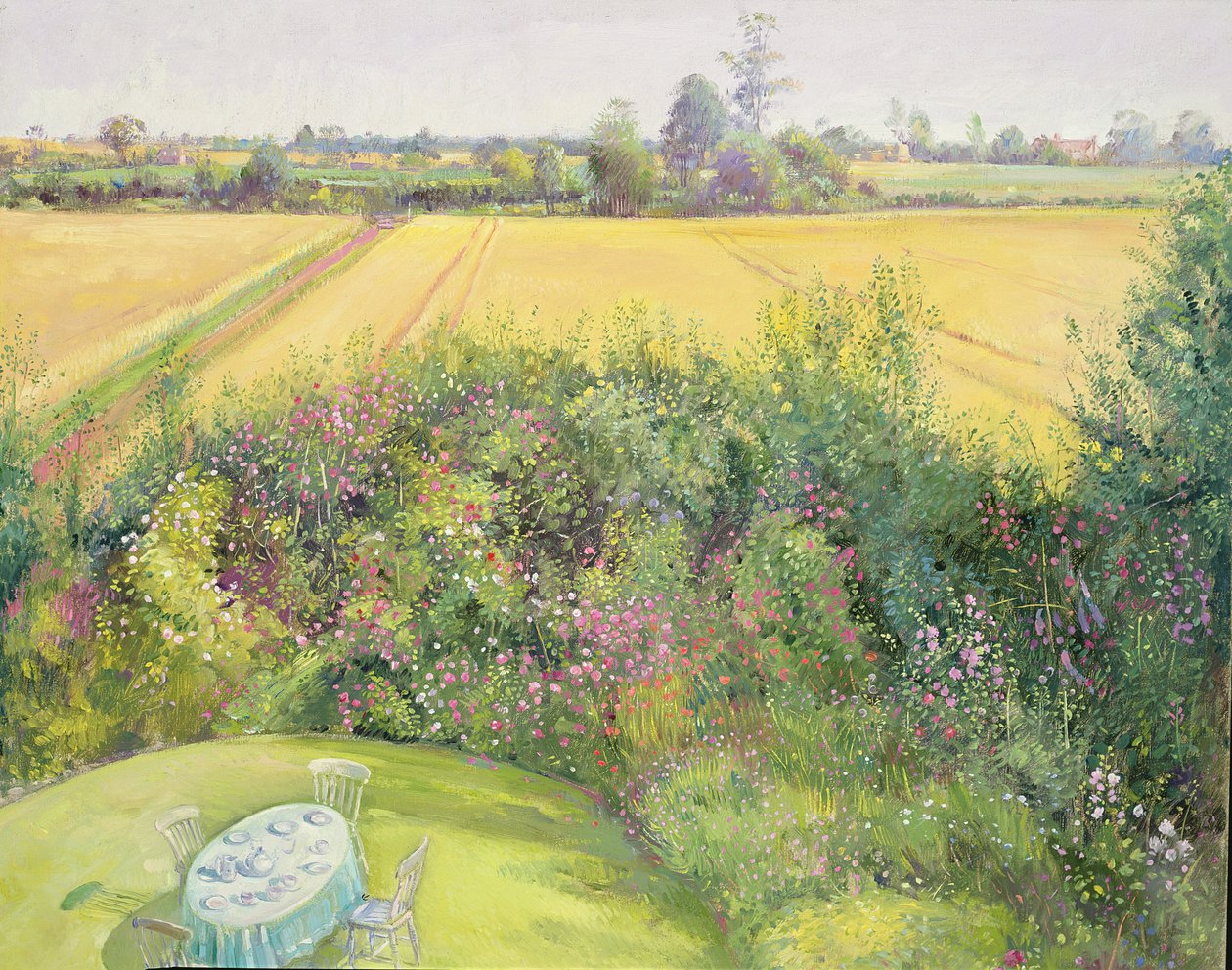 güller ve mısır tarlası by Timothy Easton