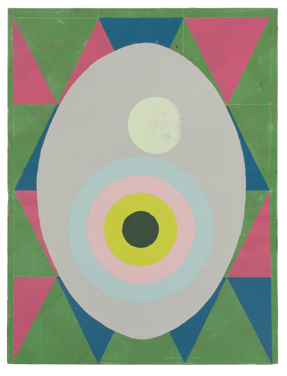 Egg is the Answer, 2023 (tuval üzerine lateks, kolaj ve emaye) by Timothy Gierschick II