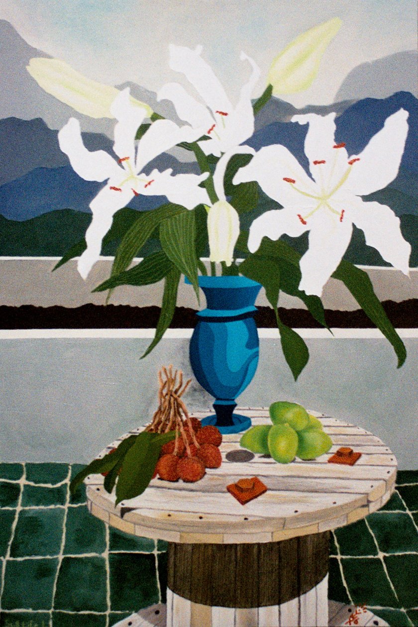 Lily, lime ve lychee, 2004, tuval üzerine yağlı boya by Timothy Nathan Joel