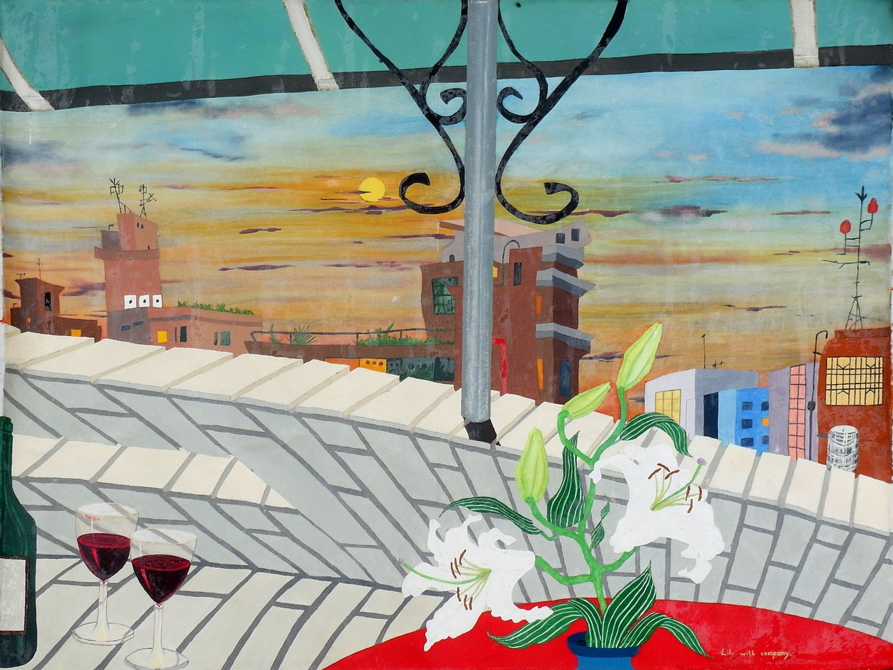 Lily, şirketle, 2008, tuval üzerine yağlıboya by Timothy Nathan Joel
