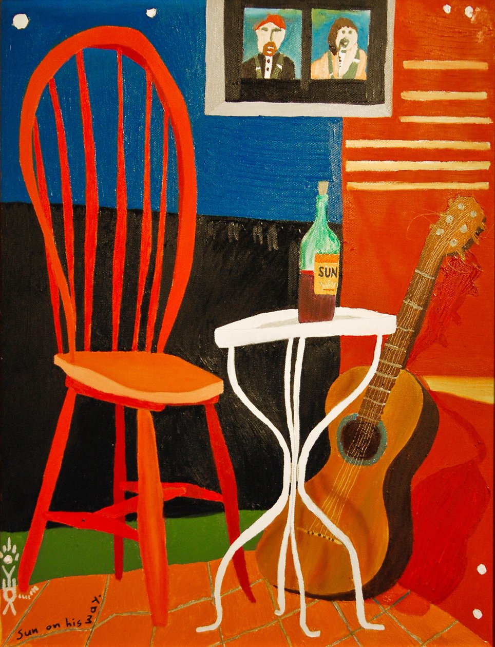 Güneş yolda, 2007, tuval üzerine yağlıboya by Timothy Nathan Joel