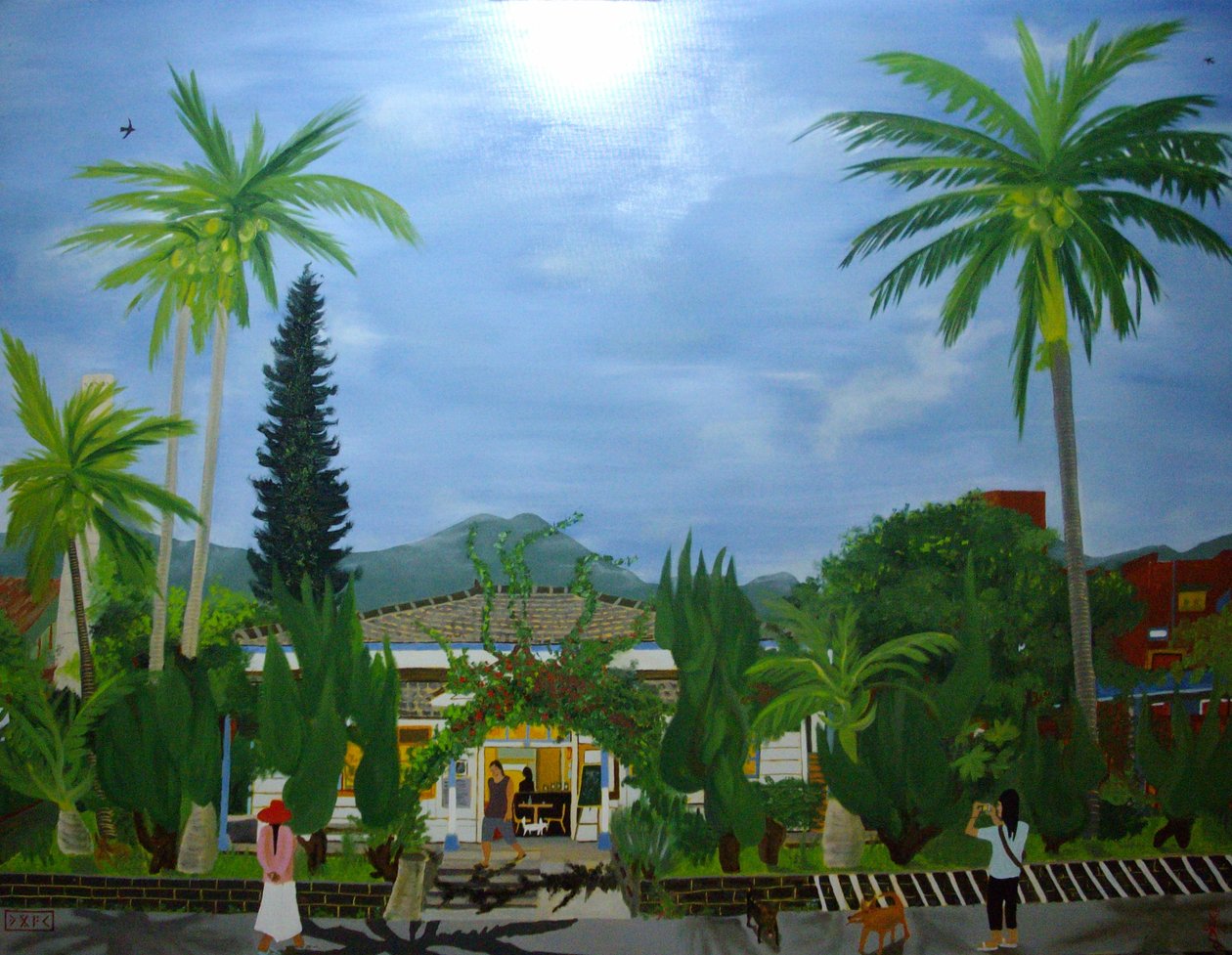 Dulan Cafe, Taitung şeker fabrikası, 2010, tuval üzerine yağlı boya by Timothy Nathan Joel