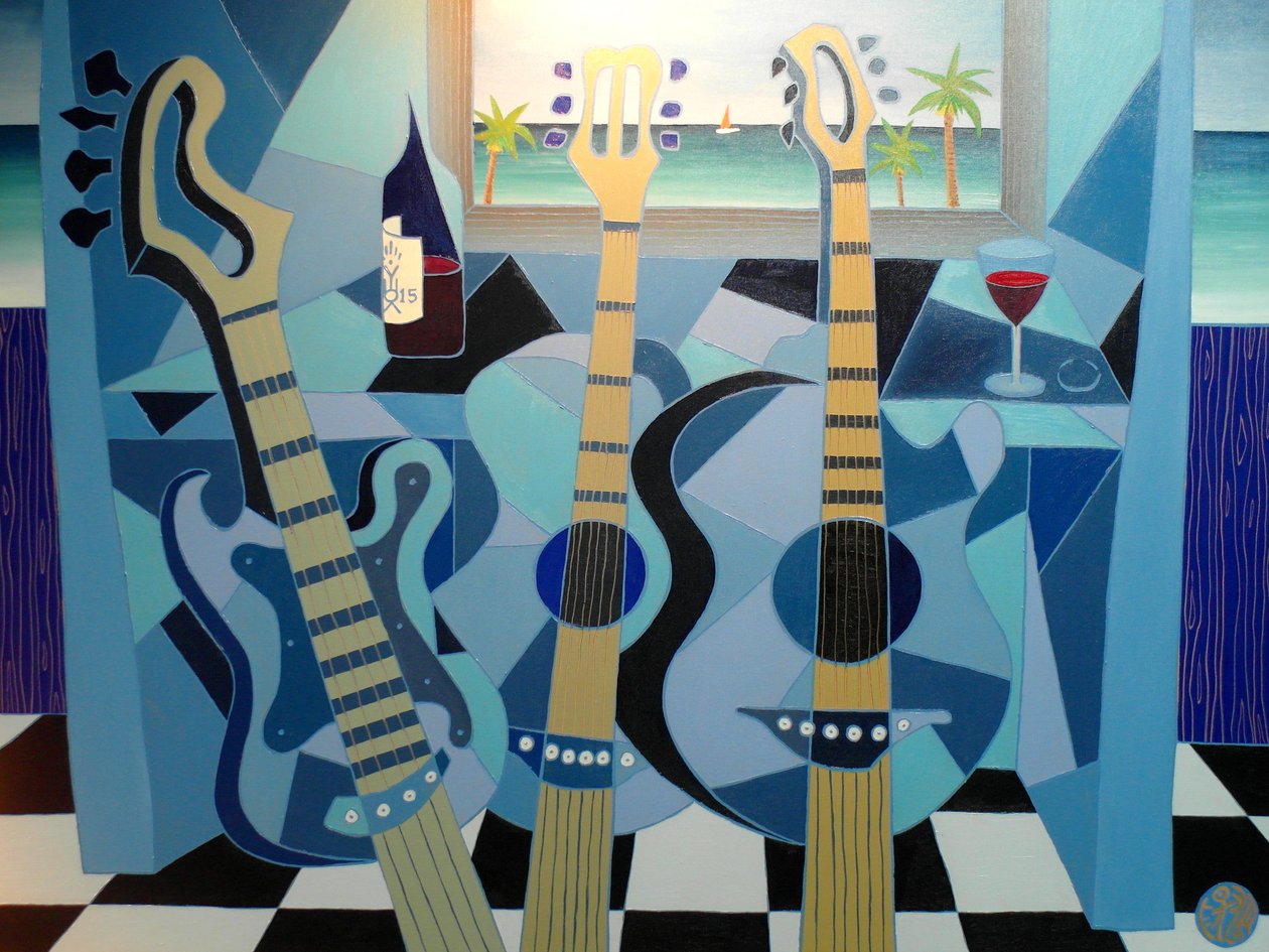 Fransız vermilyonu yelken, 2012, tuval üzerine yağlıboya by Timothy Nathan Joel