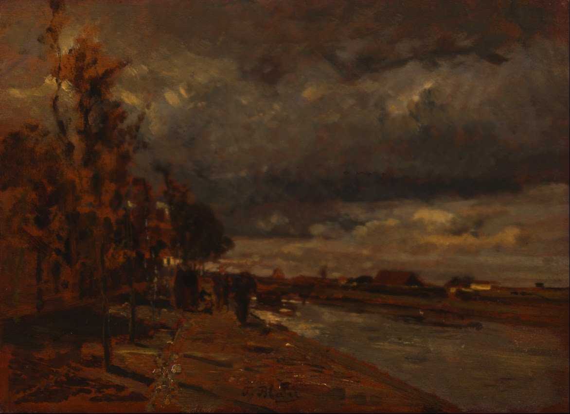 German: nDeutsch: Kanal in HollandnCanal in Holland  by Tina Blau