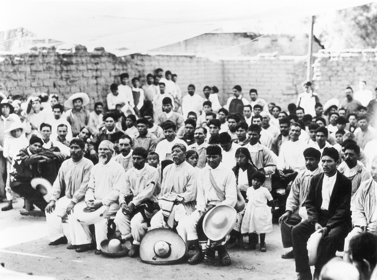 Campesinos Toplantısı, Jalapa, Meksika, 1927 by Tina Modotti