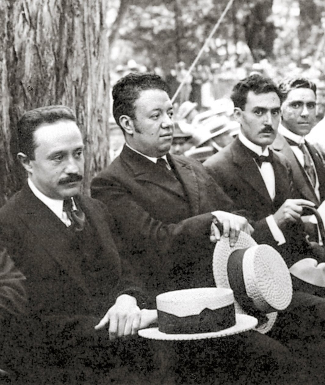 Jose Vasconcelos ve Diego Rivera, Mexico City, Chapultepec Park