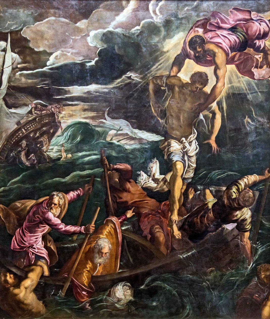San Marco salva bir gemi enkazı sırasında bir dolar by Tintoretto