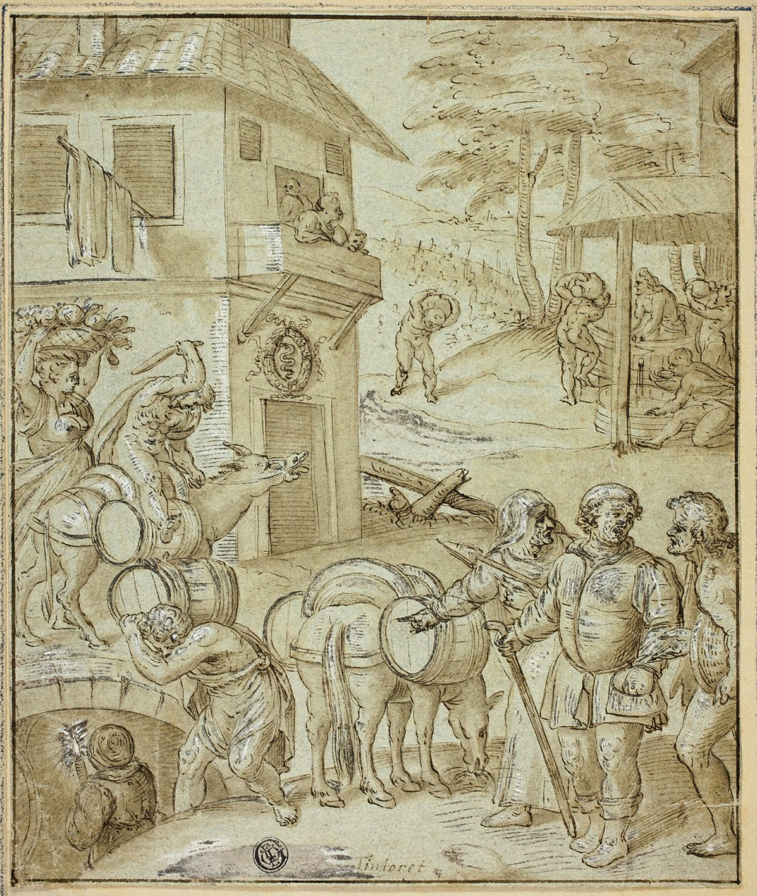 şarap hasadı by Tintoretto