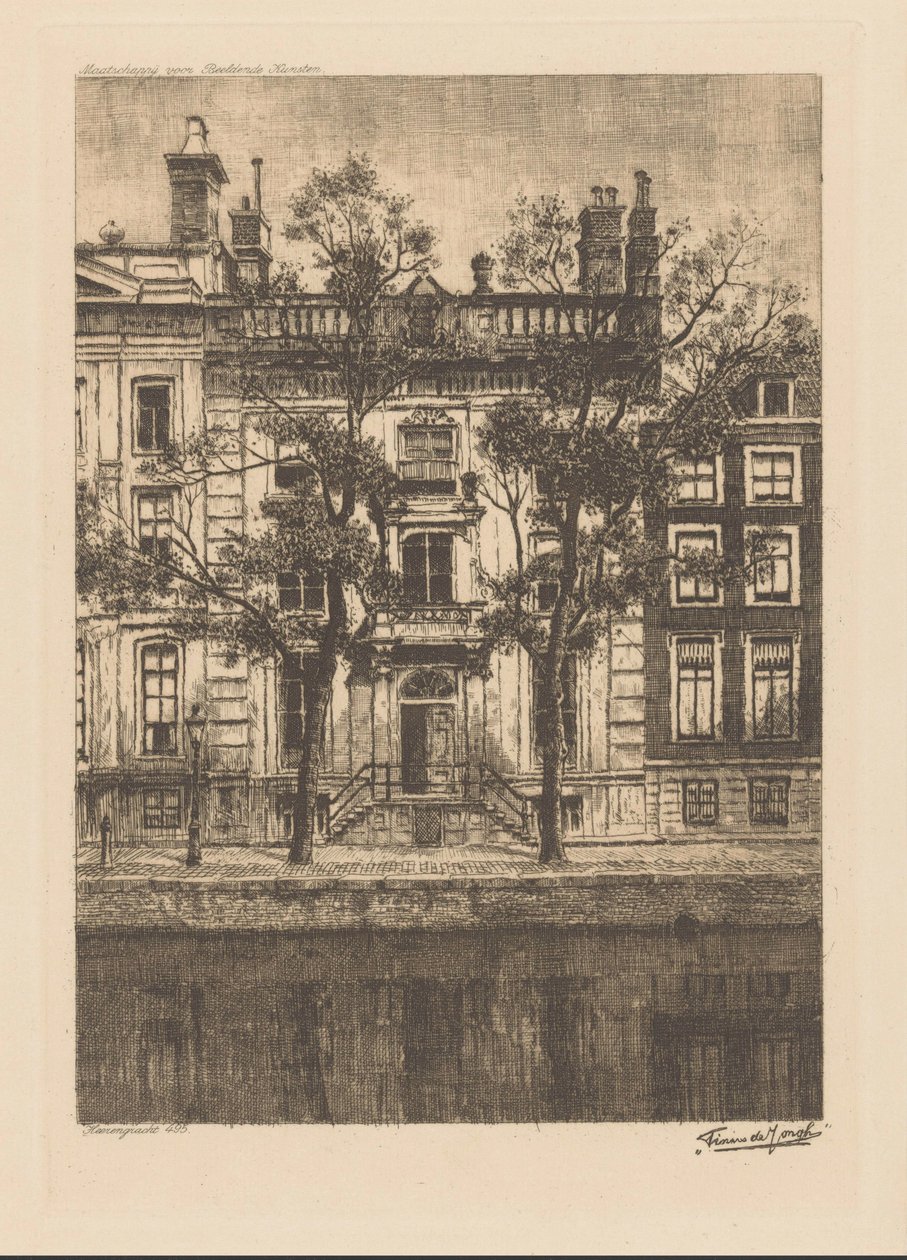 Görsel Sanatlar Derneği, Heerengracht 495 (nesne üzerindeki orijinal başlık) by Tinus de Jongh