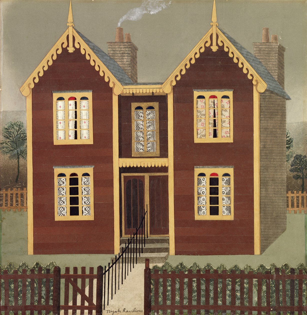 Müstakil Villalar (kolaj) by Tirzah Ravilious