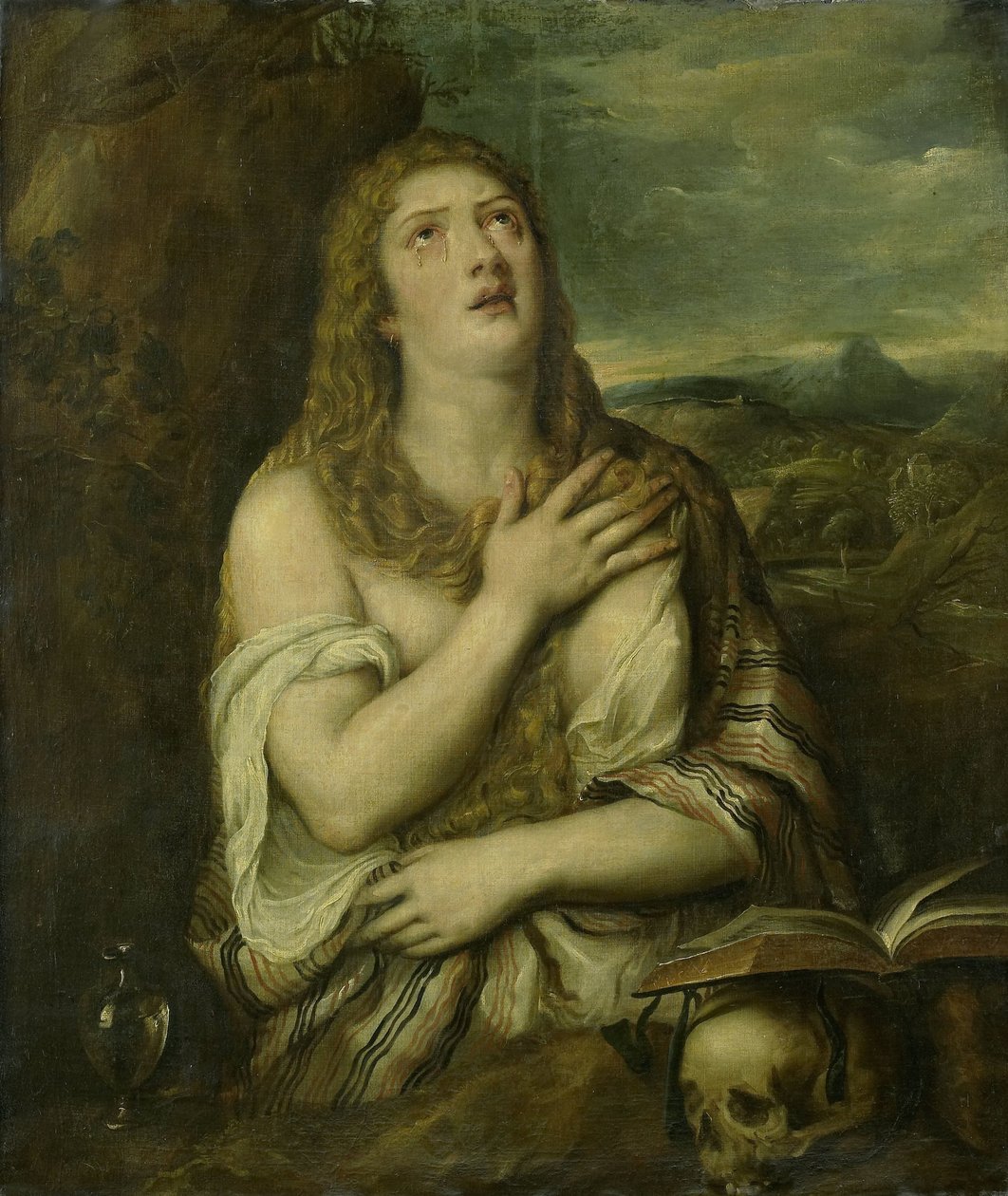 Tövbekar Mary Magdalene by Titiaan (copy after)