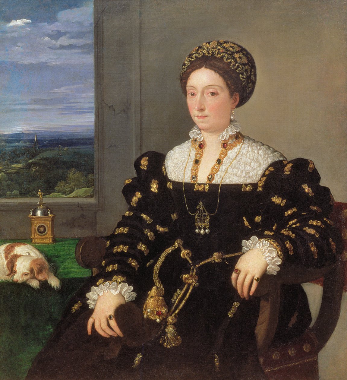 Portrait of Eleonora Gonzaga della Rovere, 1536  by Tiziano Vecelli