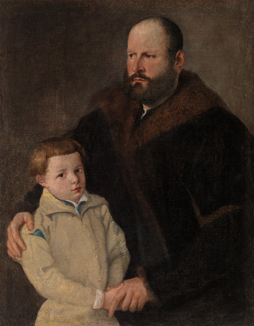 adam ve çocuk by Tiziano Vecelli