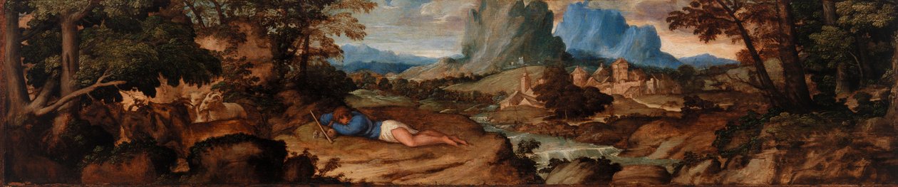 Uyuyan Çoban by Titian (Tiziano Vecellio)