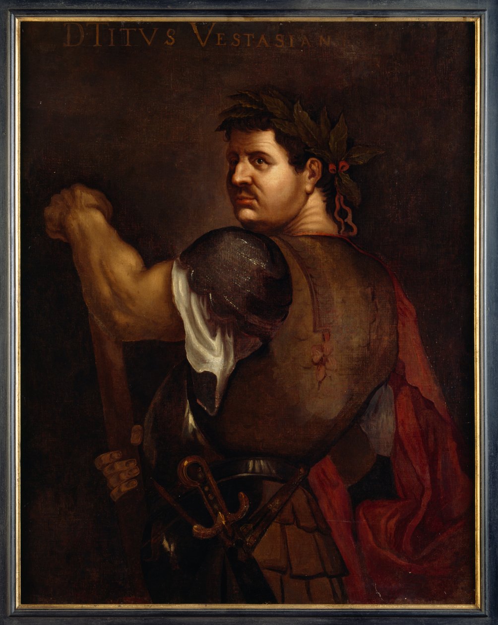 Titus Vespasian (tuval üzerine yağlıboya) by Titian (c.1488 1576) (after)