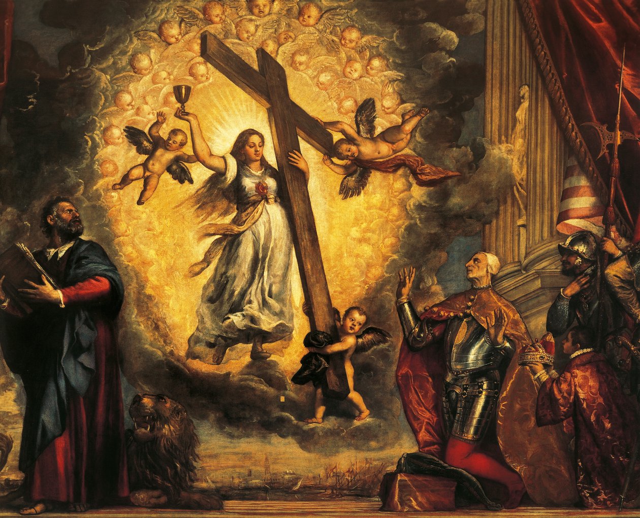 Doge Antonio Grimani, Titian tarafından Faith ve St Mark