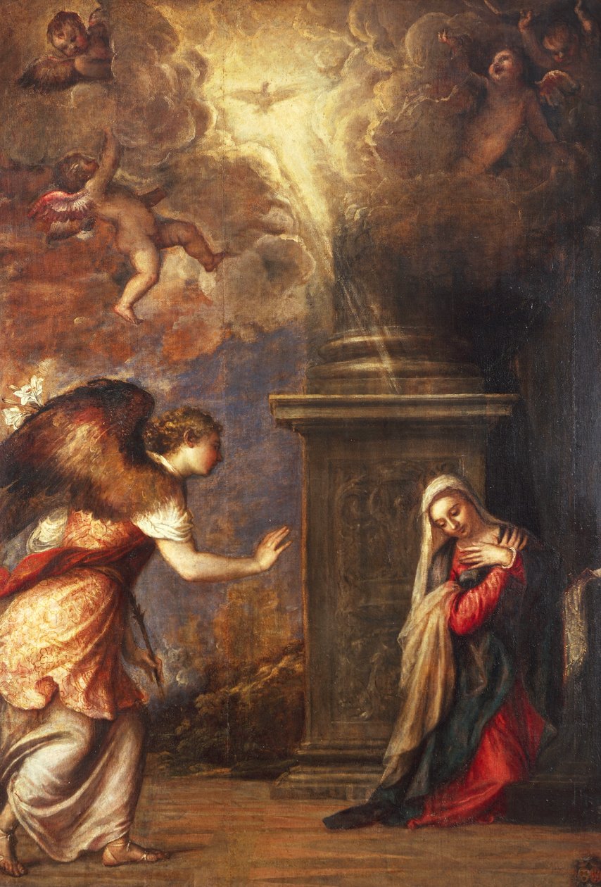 Duyuru, Titian (yaklaşık 1490-1576), Napoli