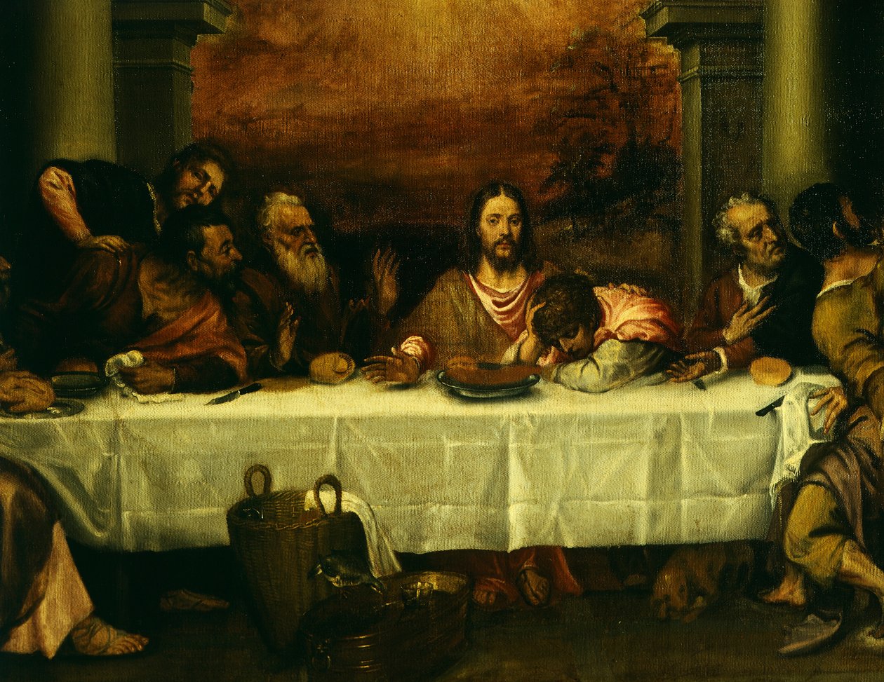 Son Akşam Yemeği, Titian (yaklaşık 1490-1576), Detay by Titian (c.1488 1576)