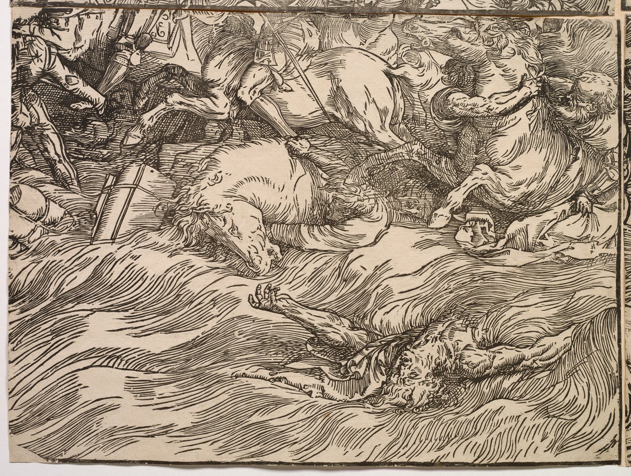 Firavun Ordusunun Kızıldeniz'e Batırılması by Titian (c.1488 1576)
