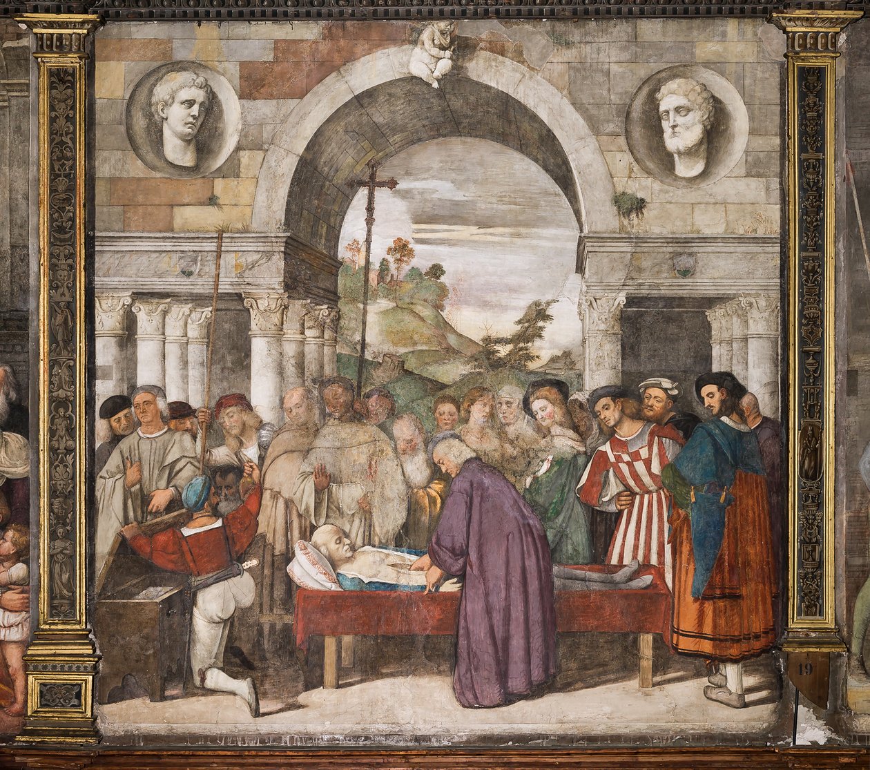 Tabuttaki cimrinin kalbi, kuzey duvarı, Aziz Okulu, Aziz Anthony Bazilikası (Aziz Bazilikası), Padua, İtalya by Titian (c.1488 1576)
