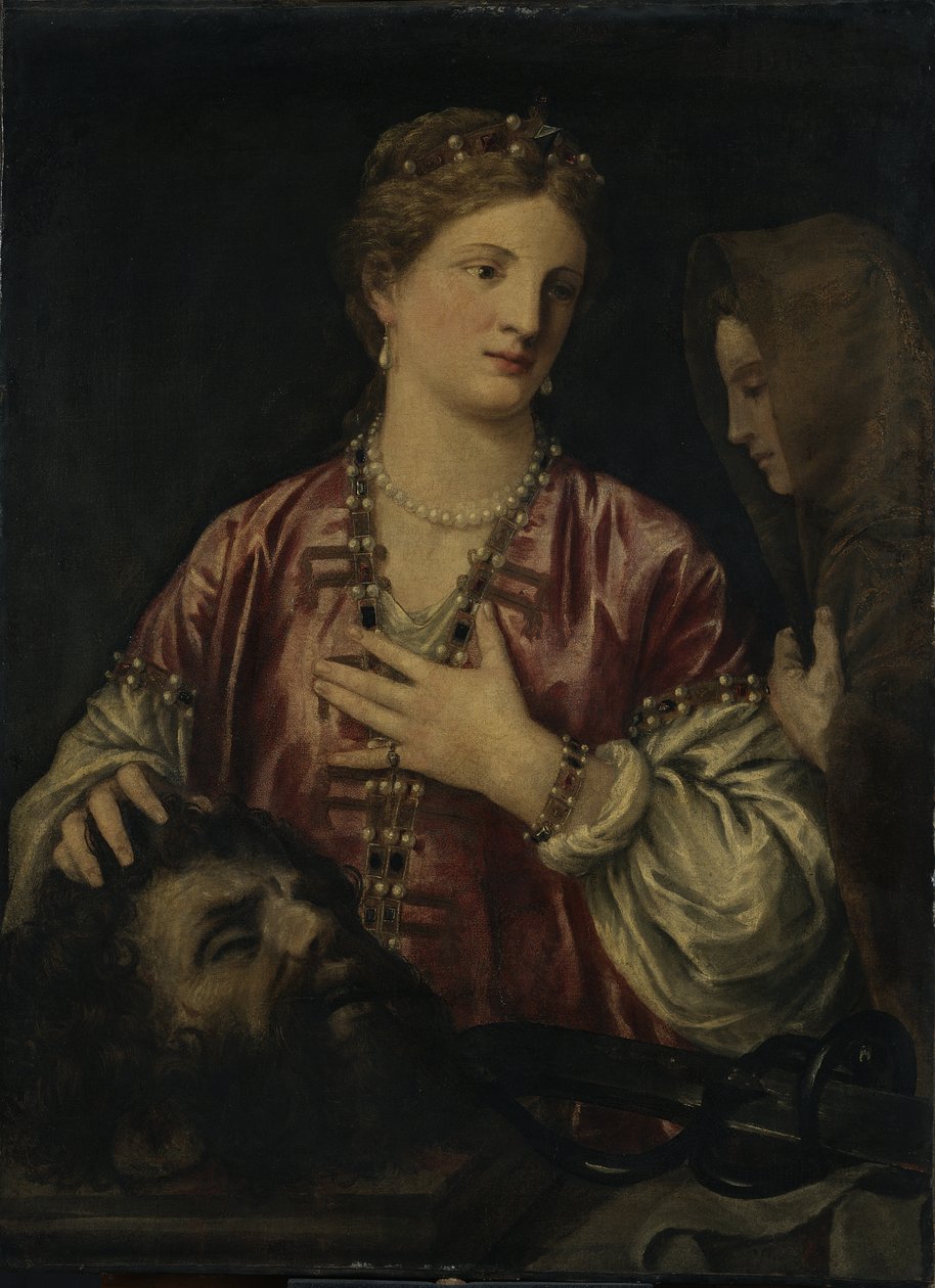 Holofernes Başkanı ile Judith by Titian (c.1488 1576) (workshop)