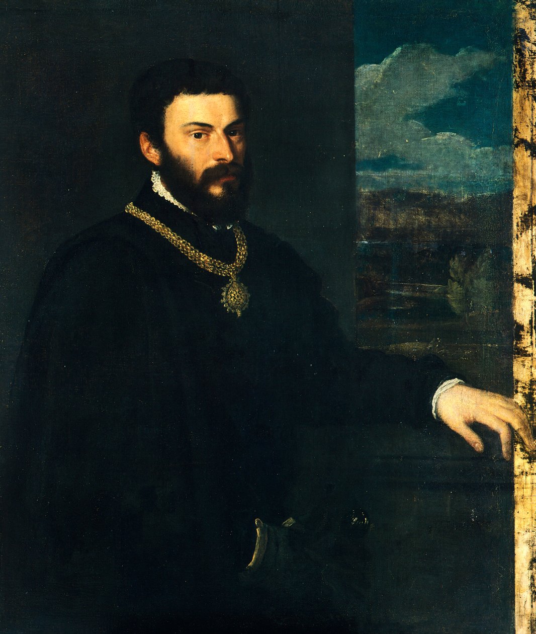 Kont Antonio Porcia ve Brugnega by Titian (c.1488 1576)