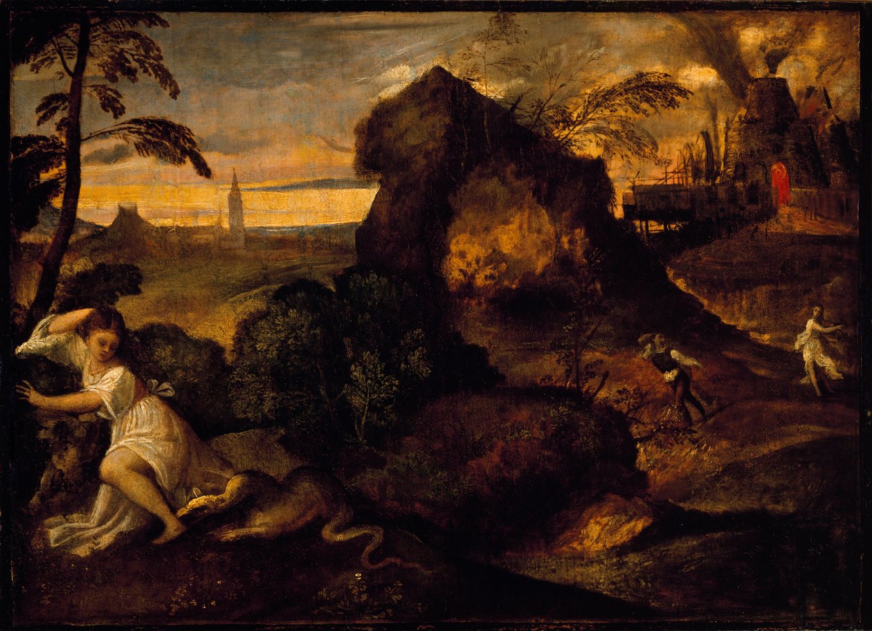 Orphee ve Eurydice Tiziano Vecellio